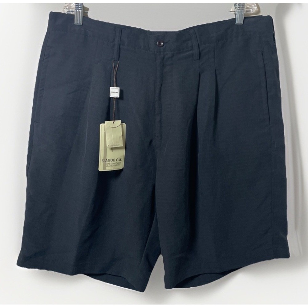 Bamboo Cay Men's Black Chino Shorts Style PS600 Size 40 X10 New With Tags